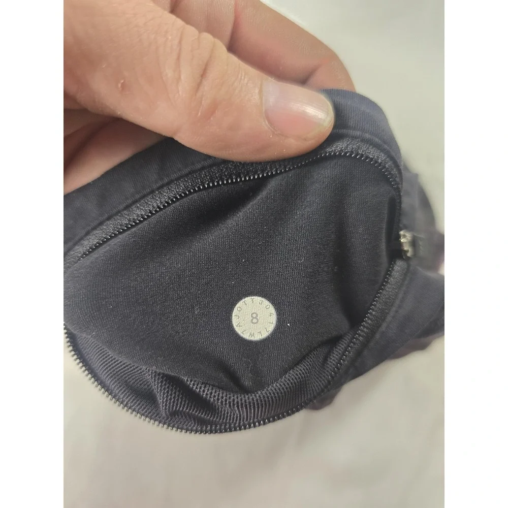 Lululemon Shorts Womens 8 Black Floral Running Lined 3 Inseam Athletic